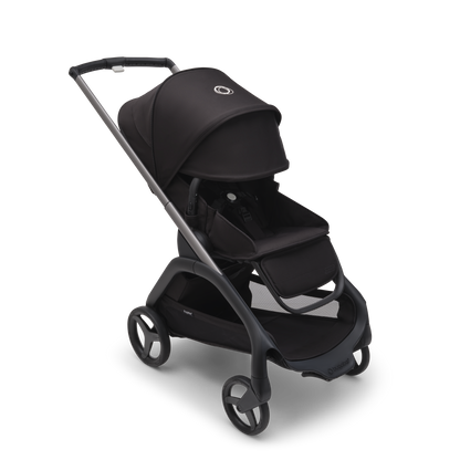 Bugaboo Dragonfly Complete Bundle & Free Bugaboo Giraffe Baby Rocker - Black/Midnight Black