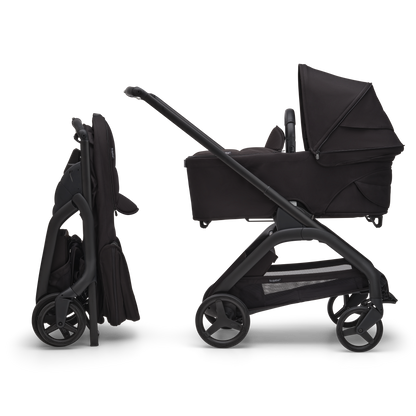 Bugaboo Dragonfly Complete Bundle & Free Bugaboo Giraffe Baby Rocker - Black/Midnight Black