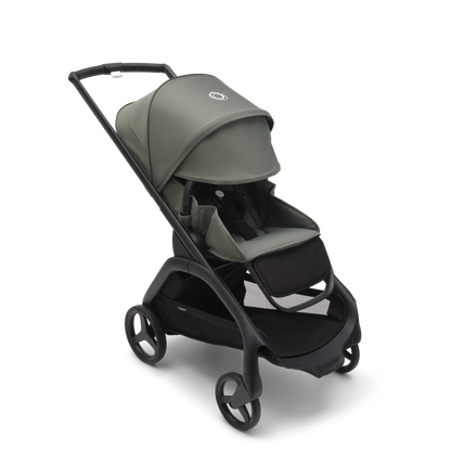 Bugaboo Dragonfly Pushchair & Free Bugaboo Giraffe Baby Rocker - Black/Forest Green