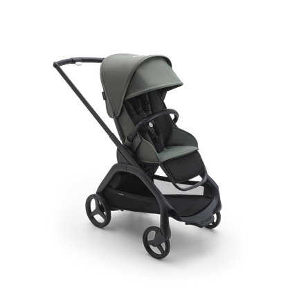 Bugaboo Dragonfly Pushchair & Free Bugaboo Giraffe Baby Rocker - Black/Forest Green