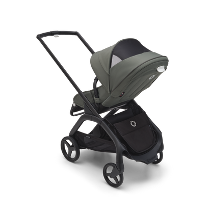 Bugaboo Dragonfly Pushchair & Free Bugaboo Giraffe Baby Rocker - Black/Forest Green