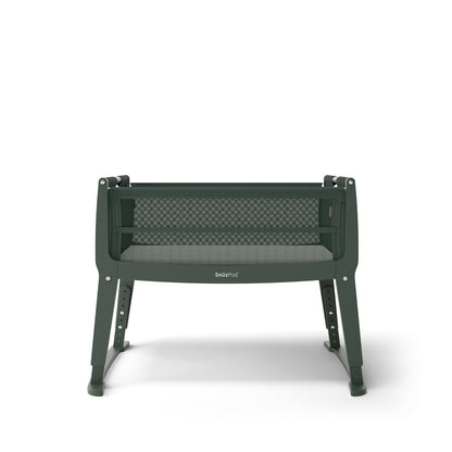 SnuzPod Studio Bedside Crib with mattress - Berlin Green