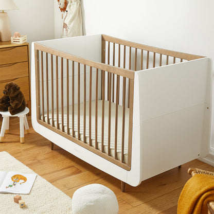 SnuzKot Skandi Cot Bed  - The Natural Edit - Walnut