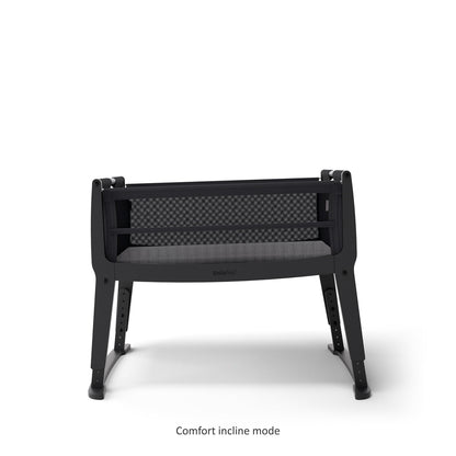 SnuzPod Studio Bedside Crib with mattress - Brooklyn Graphite