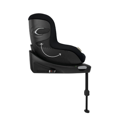 CYBEX Sirona Gi i-Size PLUS 360° Rotating ISOFIX Toddler Car Seat - Moon Black