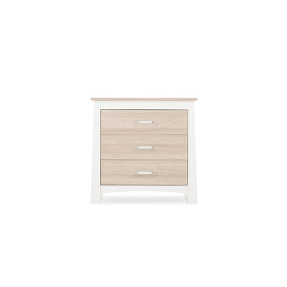 CuddleCo Ada3 Drawer Dresser - White/Ash