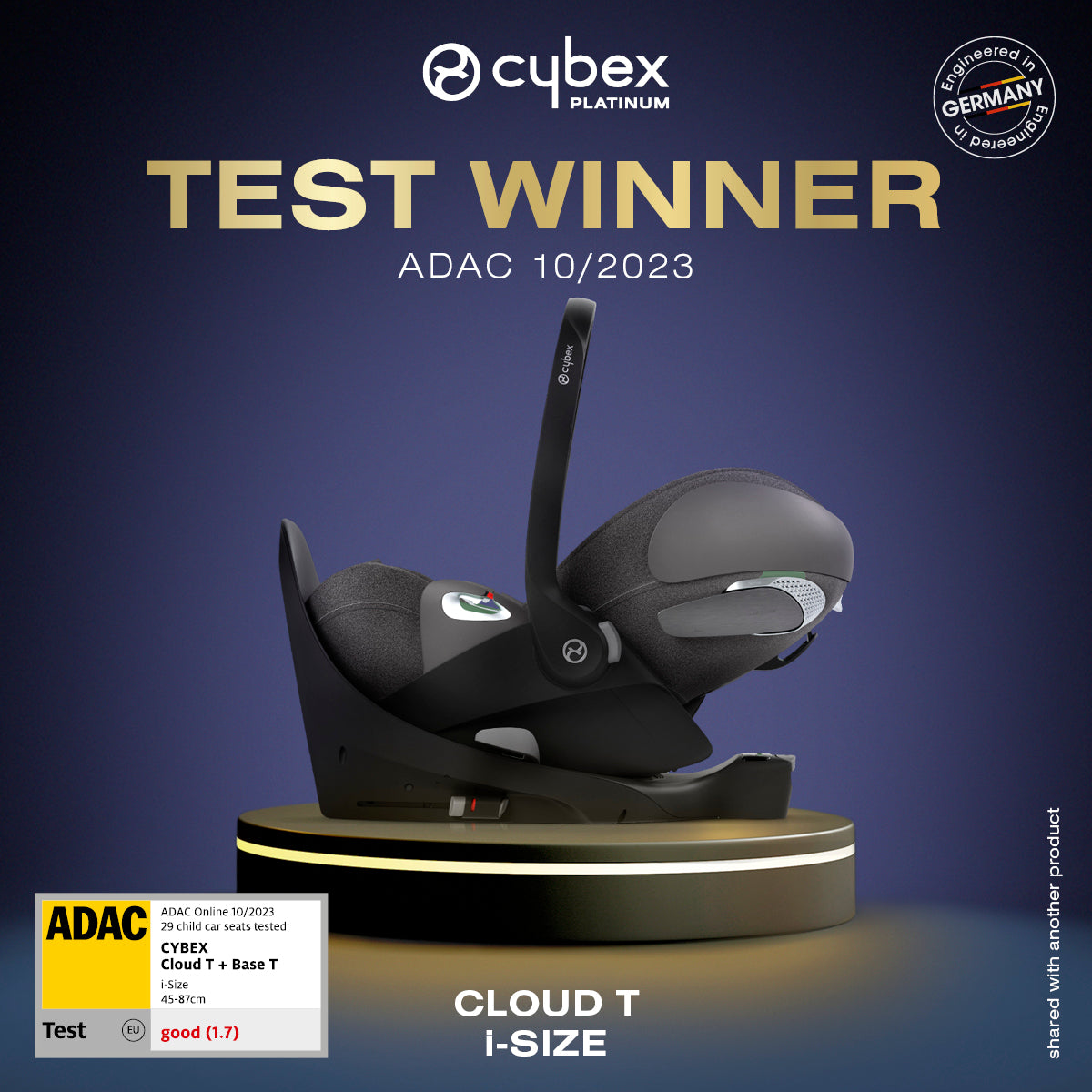 Cybex Cloud T i-Size Car Seat - Mirage Grey