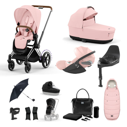 Cybex e-Priam Bundle - Peach Pink