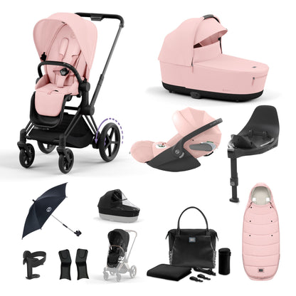 Cybex e-Priam Bundle - Peach Pink