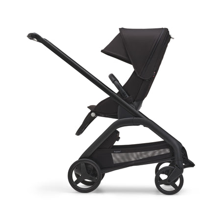 Bugaboo Dragonfly Pushchair & Free Bugaboo Giraffe Baby Rocker - Black/Midnight Black