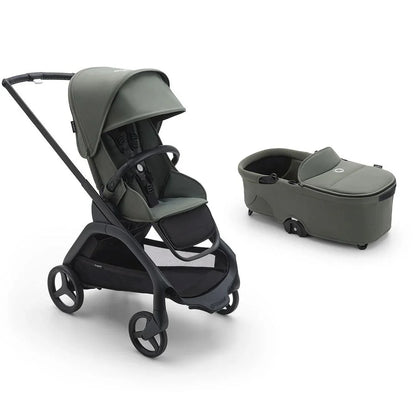 Bugaboo Dragonfly Pushchair & Free Bugaboo Giraffe Baby Rocker - Black/Forest Green