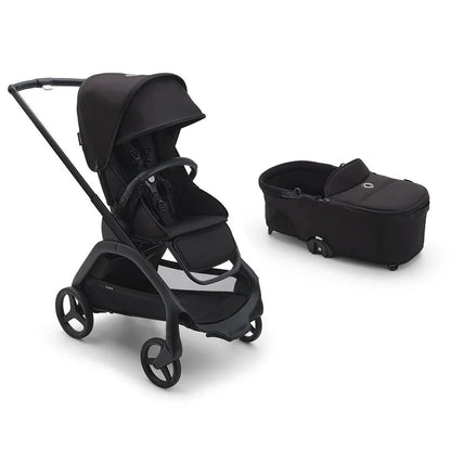 Bugaboo Dragonfly Pushchair & Free Bugaboo Giraffe Baby Rocker - Black/Midnight Black