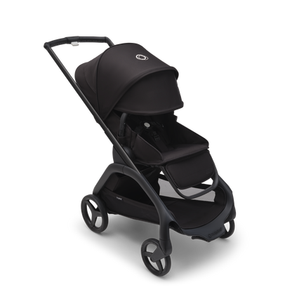 Bugaboo Dragonfly Pushchair & Free Bugaboo Giraffe Baby Rocker - Black/Midnight Black