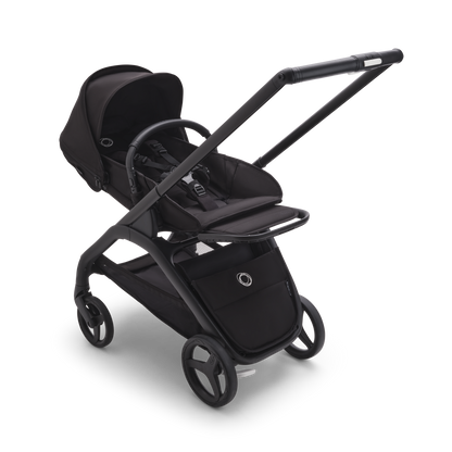 Bugaboo Dragonfly Pushchair & Free Bugaboo Giraffe Baby Rocker - Black/Midnight Black