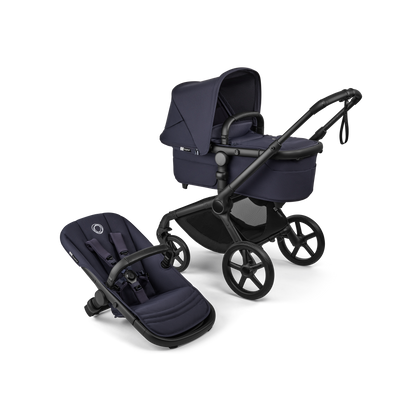 Bugaboo Fox 5 Renew Complete & Free Bugaboo Giraffe Baby Rocker - Black/Deep Indigo