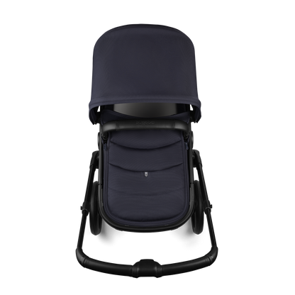 Bugaboo Fox 5 Renew Complete Pushchair Bundle & Free Bugaboo Giraffe Baby Rocker - Black/Deep Indigo