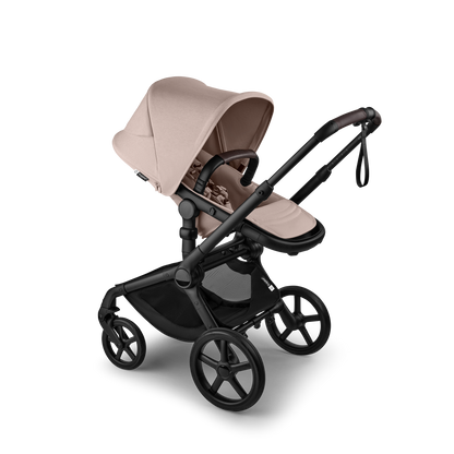 Bugaboo Fox 5 Renew Complete Pushchair Bundle & Free Bugaboo Giraffe Baby Rocker - Black/Desert Taupe Melange