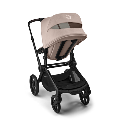 Bugaboo Fox 5 Renew Complete Pushchair Bundle & Free Bugaboo Giraffe Baby Rocker - Black/Desert Taupe Melange