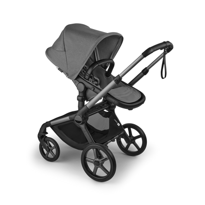Bugaboo Fox 5 Renew Complete & Free Bugaboo Giraffe Baby Rocker - Graphite/Moon-Grey