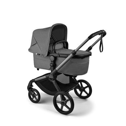 Bugaboo Fox 5 Renew Complete Pushchair Bundle & Free Bugaboo Giraffe Baby Rocker - Graphite/Moon-Grey