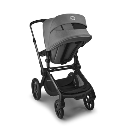 Bugaboo Fox 5 Renew Complete Pushchair Bundle & Free Bugaboo Giraffe Baby Rocker - Graphite/Moon-Grey