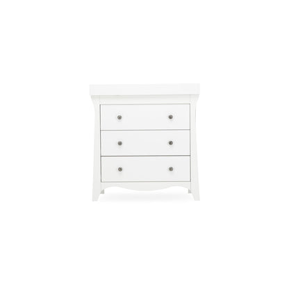 CuddleCo Clara 3 Drawer Dresser & Changer - White