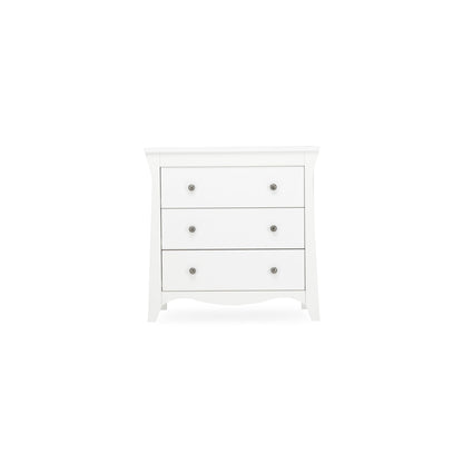 CuddleCo Clara 3 Drawer Dresser & Changer - White
