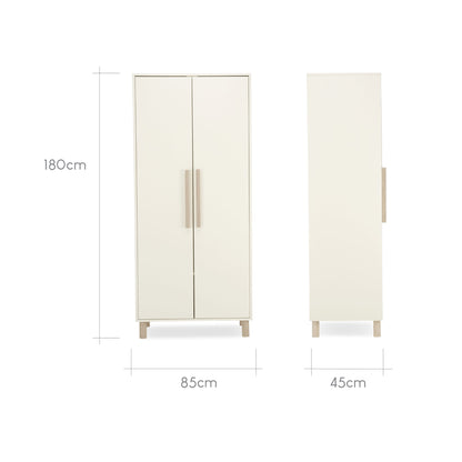 CuddleCo Harper Wardrobe - Cream & Ash