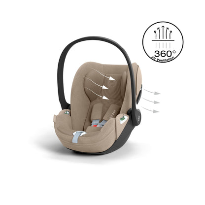 Cybex Cloud T Plus i-Size Car Seat - Cozy Beige