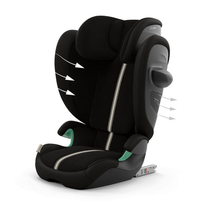 Cybex Solution G2 i-Size Plus Foldable Child Car Seat - Moon Black